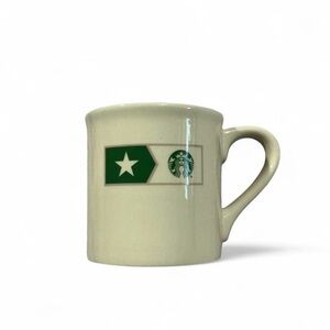 2013 Starbucks Military Green and Cream 14 oz Coffee Mug made in USA
